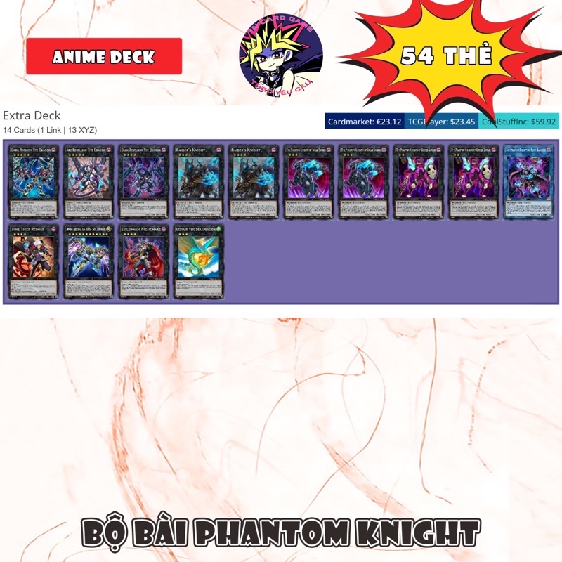 Bộ Bài Phantom Knight 54 thẻ.