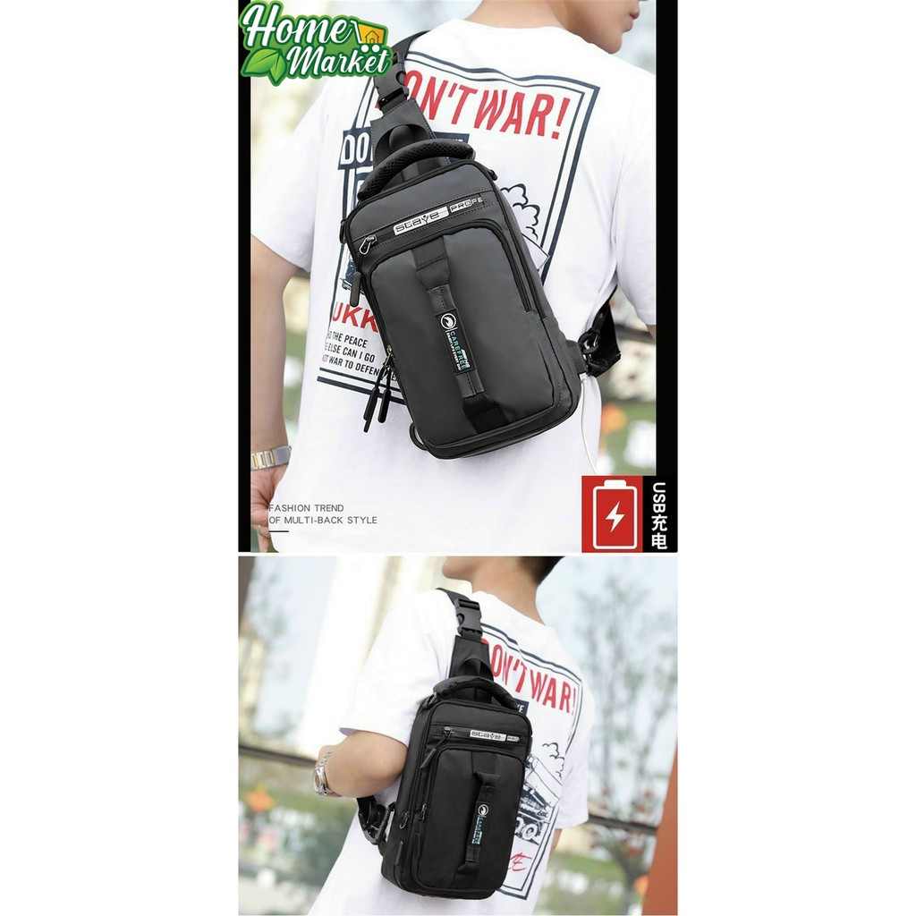 ( Hàng Mới Về ) Túi đeo chéo nam đa năng chống nước bền bỉ, Túi chéo nam TC60-D | BigBuy360 - bigbuy360.vn