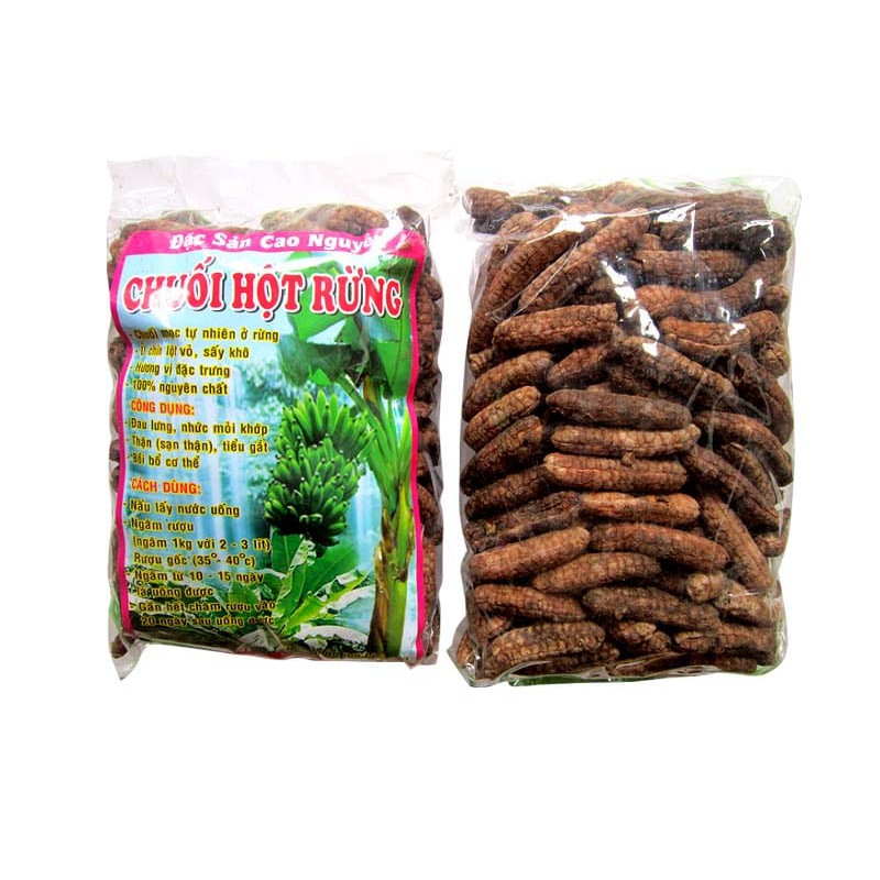 1Kg Chuối Hột Rừng nguyên quả phơi khô, ngâm rượu