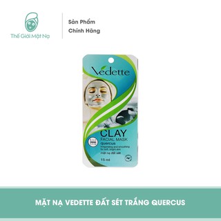 MẶT NẠ VEDETTE ĐẤT SÉT TRẮNG QUERCUS GIÚP DA SẠCH VÀ KHỎE HƠN MIÊNG LẺ   - PHÁP