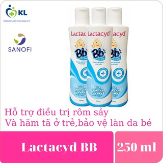 Sữa tắm gội trẻ em Lactacyd BB Chai 250 ml- Hỗ trợ điều trị rôm sảy, hăm kẽ cho bé