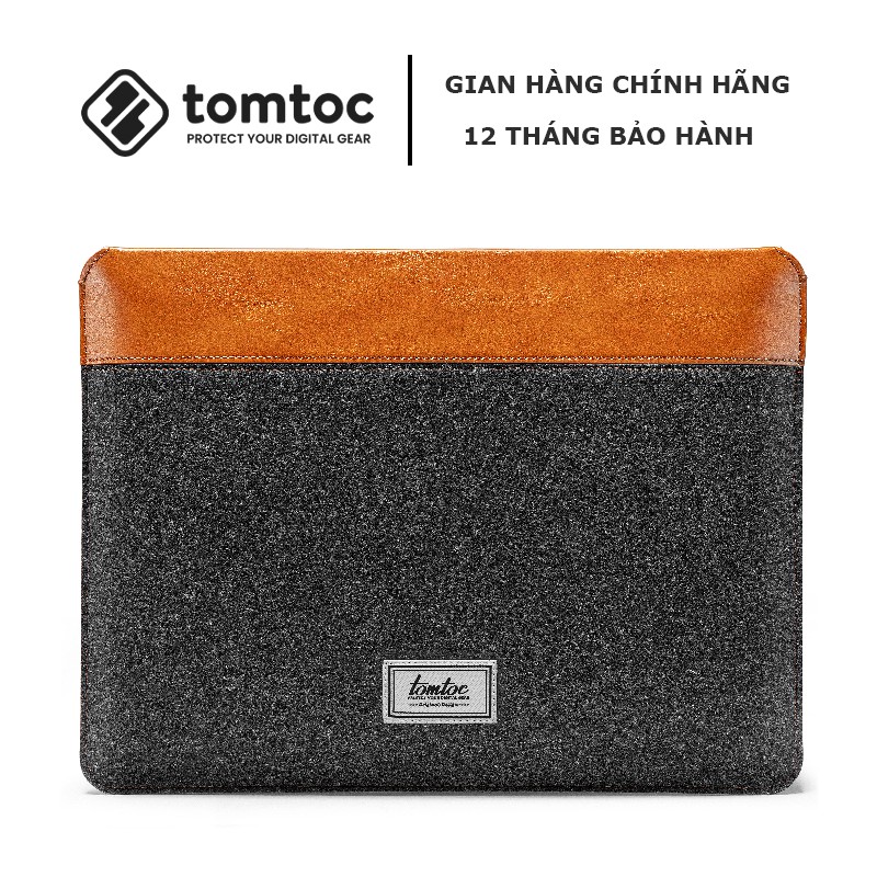 Túi chống sốc bảo vệ Macbook Laptop TOMTOC (USA) FELT & PU LEATHER Macbook PRO/AIR 13″ - H16-C02Y - 