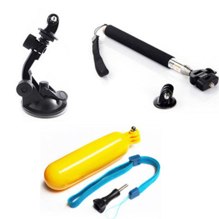 Sports Camera Accessories Set Suction Cup Buoyancy Selfie Stick for Gopro
