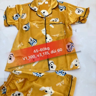 Đồ bộ pijama lụa satin 45-65kg