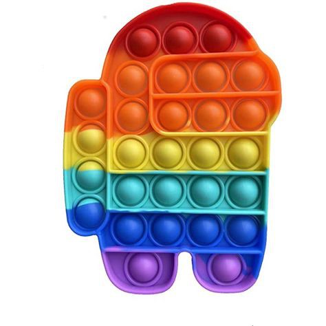 (SG - Loại A) Đồ chơi Pop it bấm bong bóng Rainbow (7 màu)