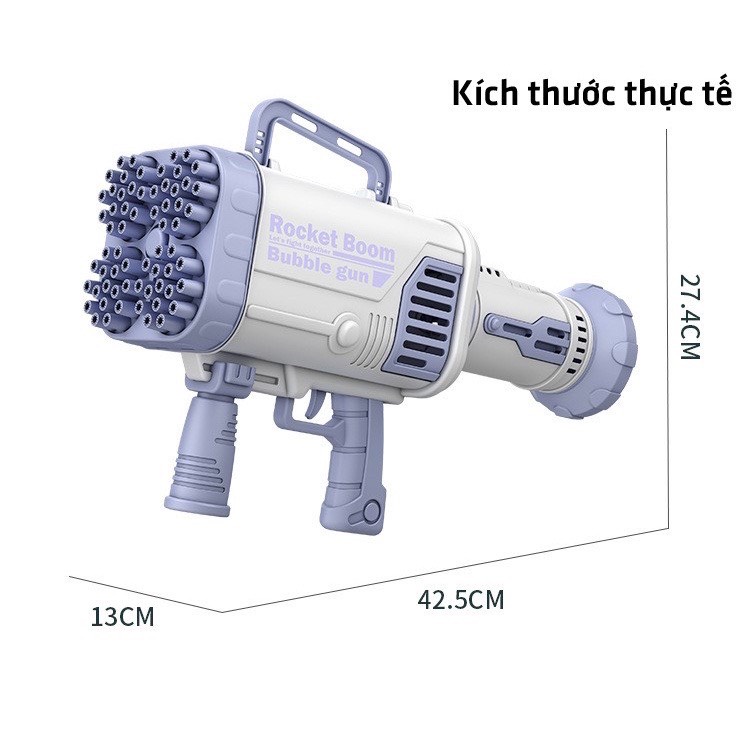 Súng bắn bong bóng 44 nòng, súng siêu cấp loại to nhất dùng pin sạc cực chất cho bé