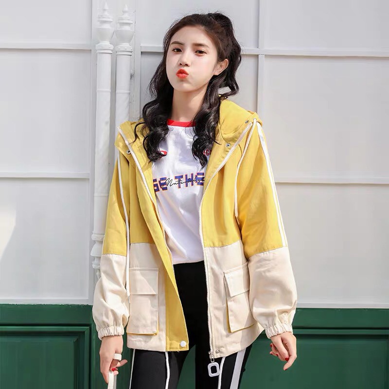 [Video+Ảnh Thật] Áo Khoác Dù Unisex Form Rộng Túi Hộp, Nam Nữ Ulzzang AK88 TD Fashion