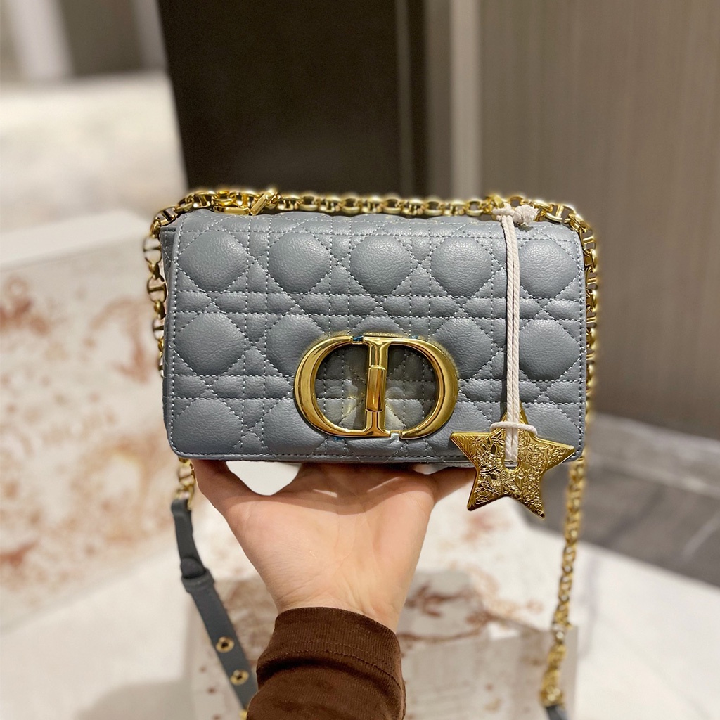 YIYD Dior Classic Caro Crossbody Bag Ladies Fashion Shoulder Bag Small Star Pendant  2022
