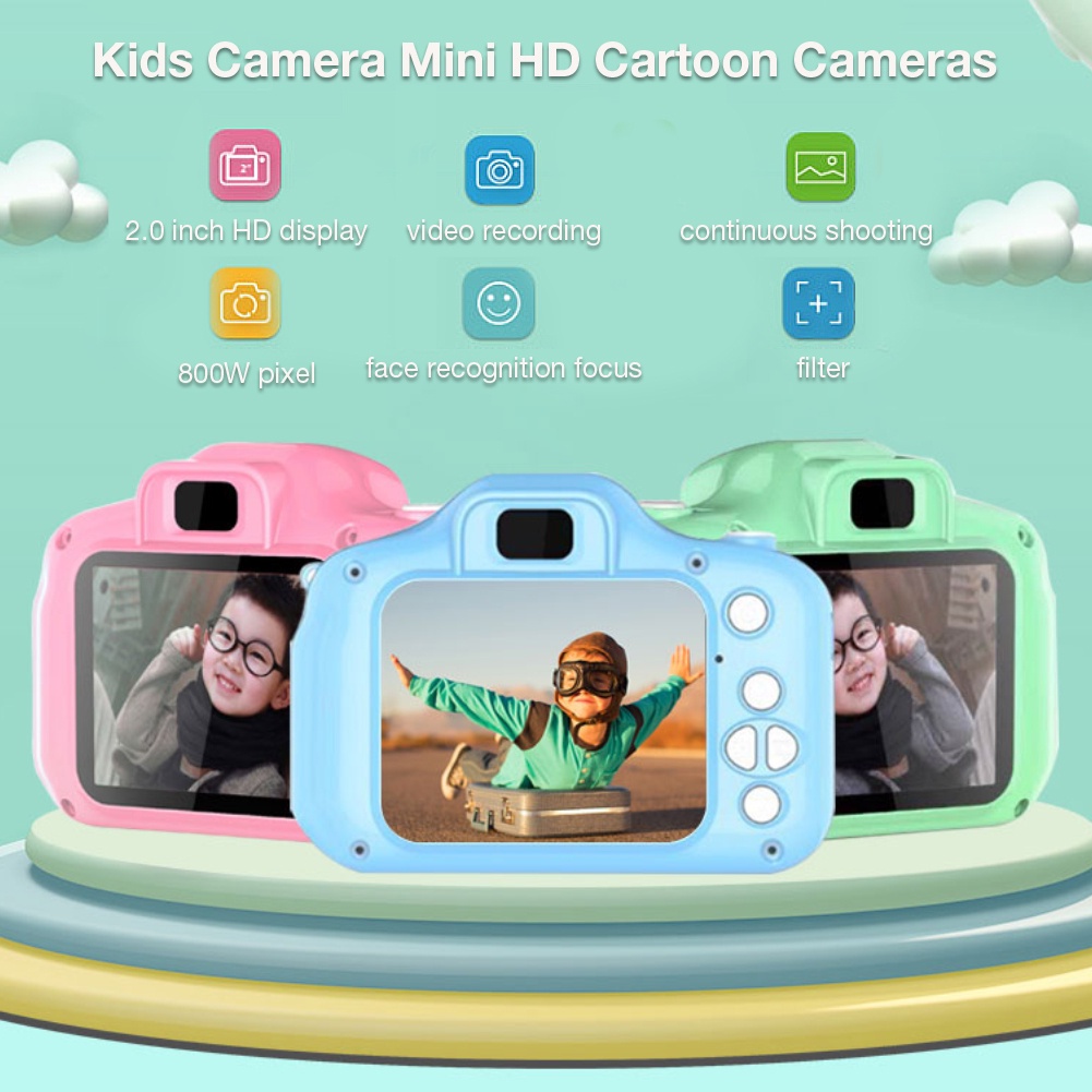 Máy Ảnh Kỹ Thuật Số 720P HD Kiểu Hoạt Hình Sáng Tạo Di Động Làm Quà Tặng Giáng Sinh / Sinh Nhật Cho