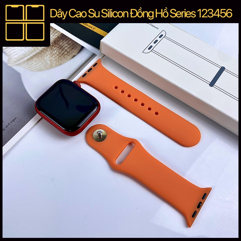 Dây đồng hồ cao su silicone dây đeo đồng hồ series 1/2/3/4/5/6/7 Size 38/40/41/42/44/45mm 88Mobile