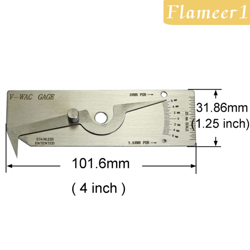 Đồng Hồ Đo Cạnh Hàn Chữ V-WAC Bằng Thép Không Gỉ Fireameer1