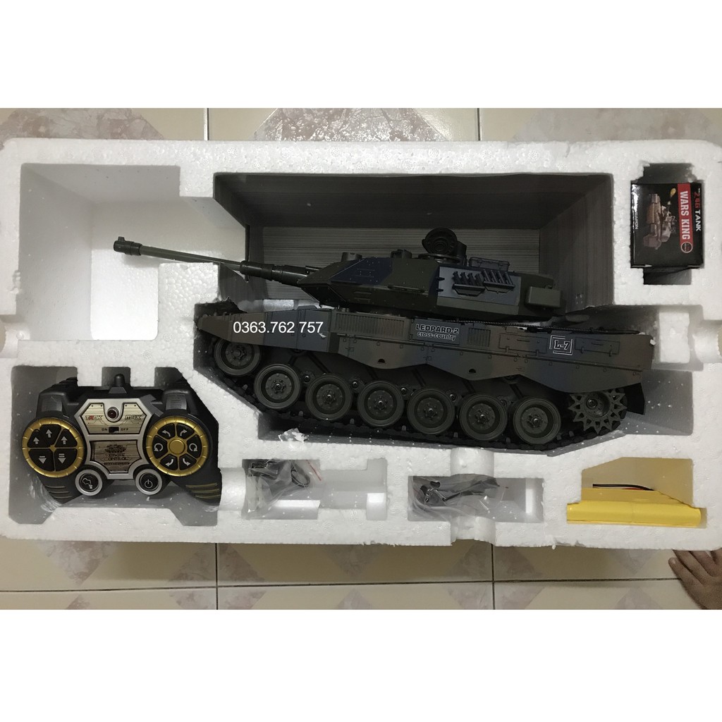 Đồ chơi xe tăng cao cấp, phun khói - bắn đạn