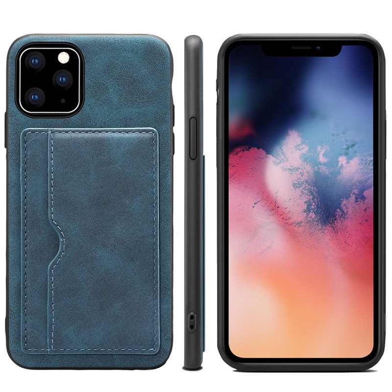 KDS Ốp Điện Thoại Da Có Ngăn Đựng Thẻ Cho for iphone 15 Pro Max 14 Plus