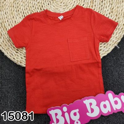 Áo thun trơn có túi nhiều màu dễ phối đồ cho bé 9-40kg - Bigbabyshop
