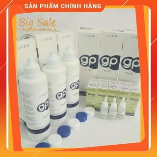 COMBO 3 chai nước ngâm kính áp tròng Avizor GP Multi tặng 1 cây lấy Lens