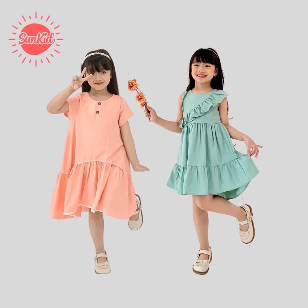 QUÀ TẶNG váy hè bé gái ngẫu nhiên Sunkid size trẻ em 4-12 tuổi