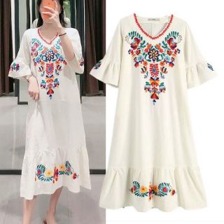 ĐẦM BABYDOLL THÊU HOA