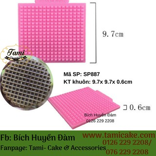Khuôn silicon vân ô vuông