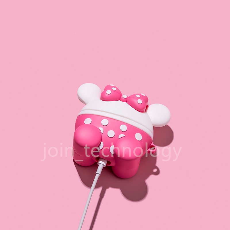Vỏ bảo vệ hộp sạc tai nghe Airpods Pro/1/2 bằng silicon mềm họa tiết hoạt hình dễ thương