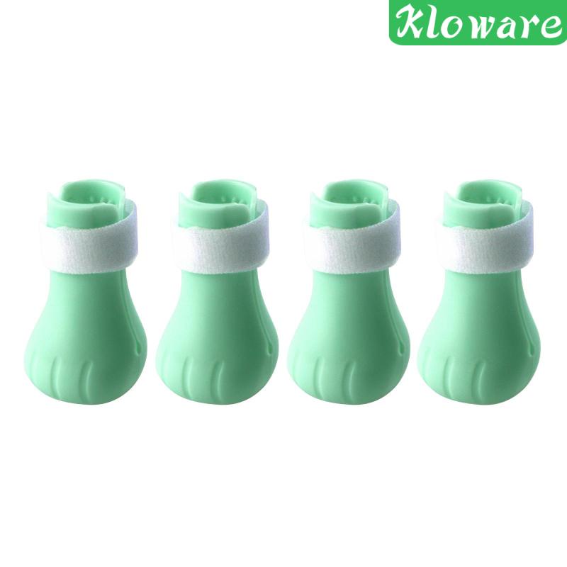Bộ 4 Vỏ Bọc Silicone Hình Bàn Chân Mèo Có Thể Điều Chỉnh Cho Thú Cưng