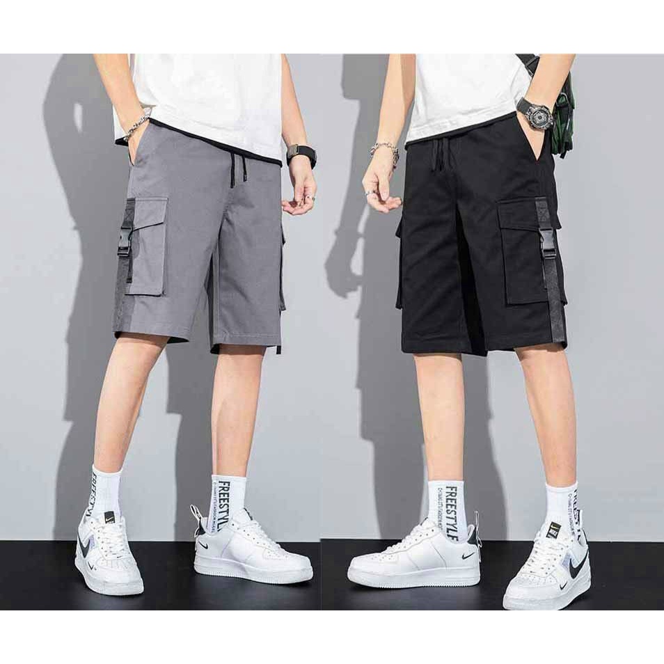 &lt;FREE SHIP&gt; Quần short túi hộp unisex vải kaki co giãn chất dày dặn giống hình, bao đẹp (gaichot)