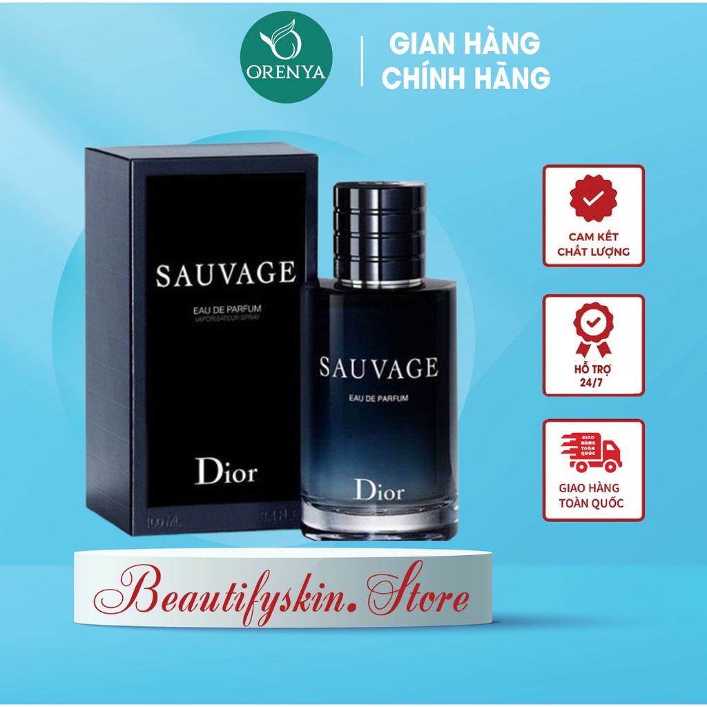 Nước Hoa Nam Dior Sauvage 100ml, Hương Thơm Tươi Mát, Cá Tính Và Sang Trọng