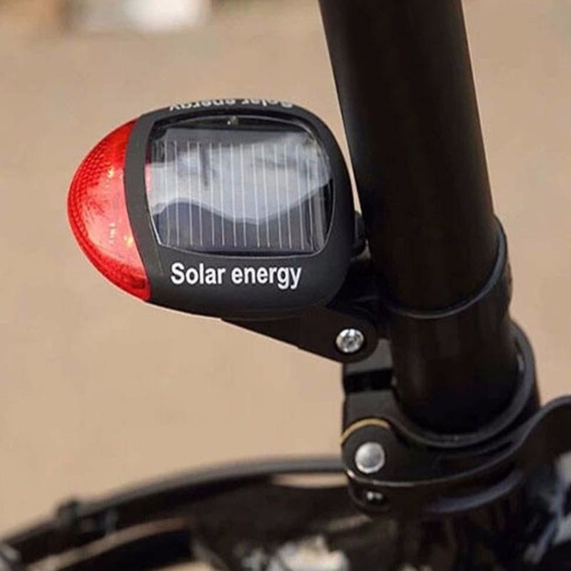 Đèn Led Cảnh Báo Gắn Đuôi Xe Đạp Sử Dụng Năng Lượng Mặt Trời