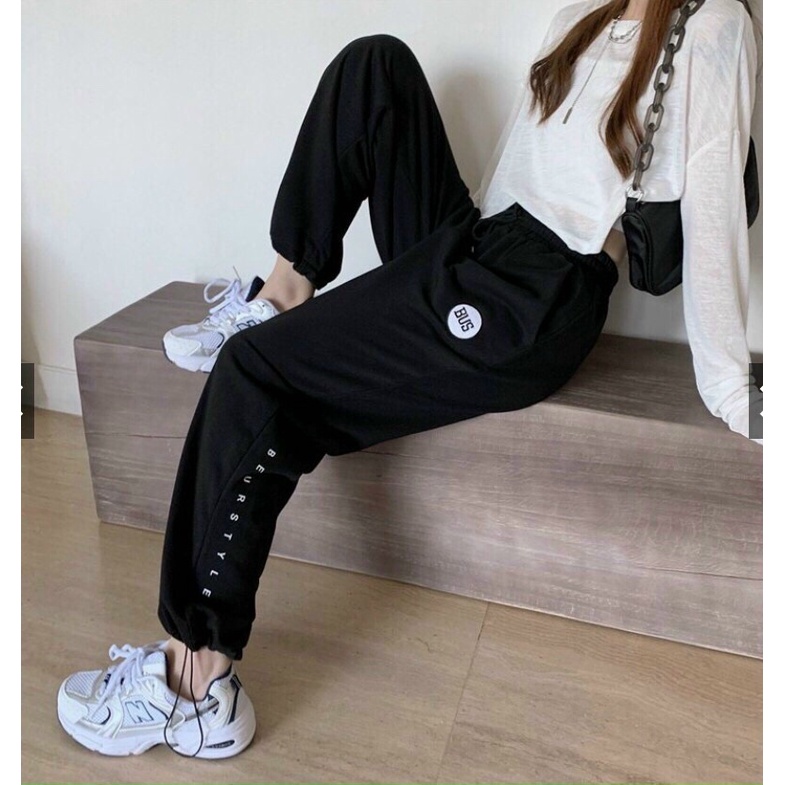 Quần Nữ Thể Thao, Quần Jogger Form Rộng Bo Chân Chất Vải Thun Coton Mềm Mịn  - ĐĂNG QUANG FASHION