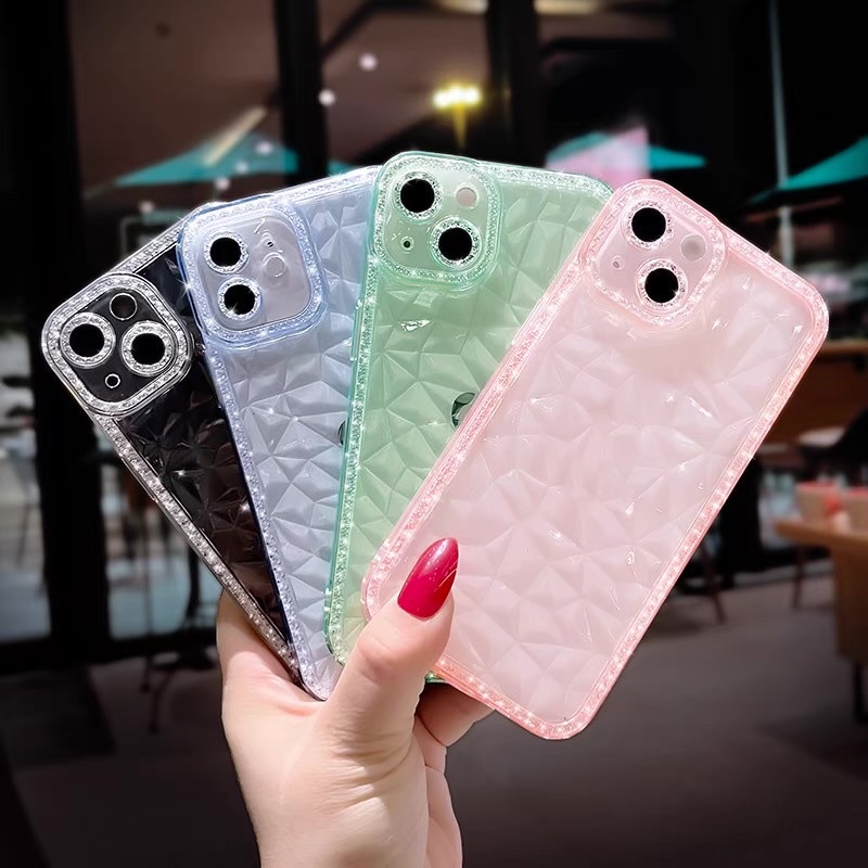 Ốp Điện Thoại Tpu Silicon Mềm Trong Suốt Chống Sốc Bảo Vệ Ống Kính Máy Ảnh Cho iphone 11 pro max 14 pro max 12 13 pro max X / Xs max XR