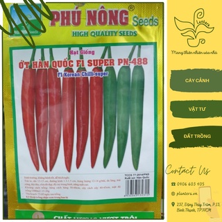 Hạt giống phú nông - ớt trái dài hàn quốc gói 0.2g - hạt giống - rau ăn quả