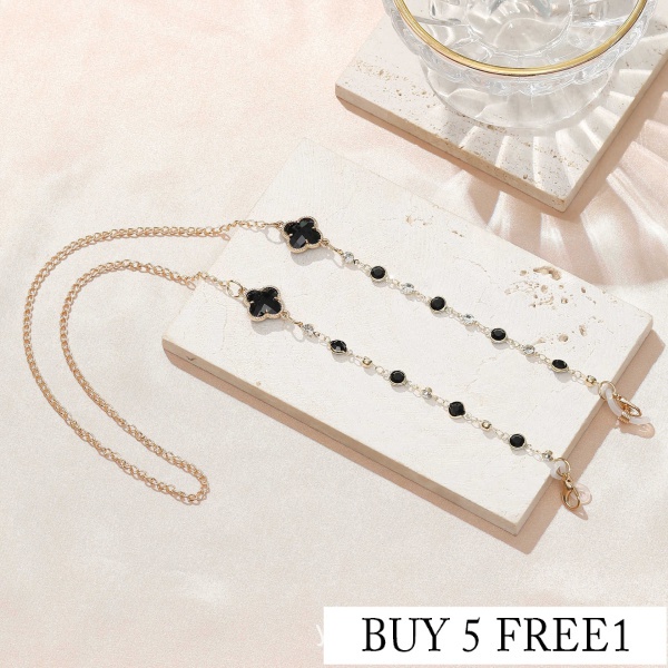 Dây Nối Dài Mắt Kính Chống Mất Hình Cỏ Bốn Lá Màu Sắc Thời Trang