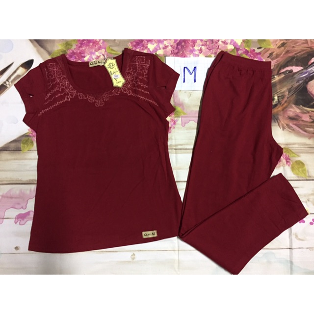 Bộ dài coton Quỳnh Anh size M từ 40-45kg