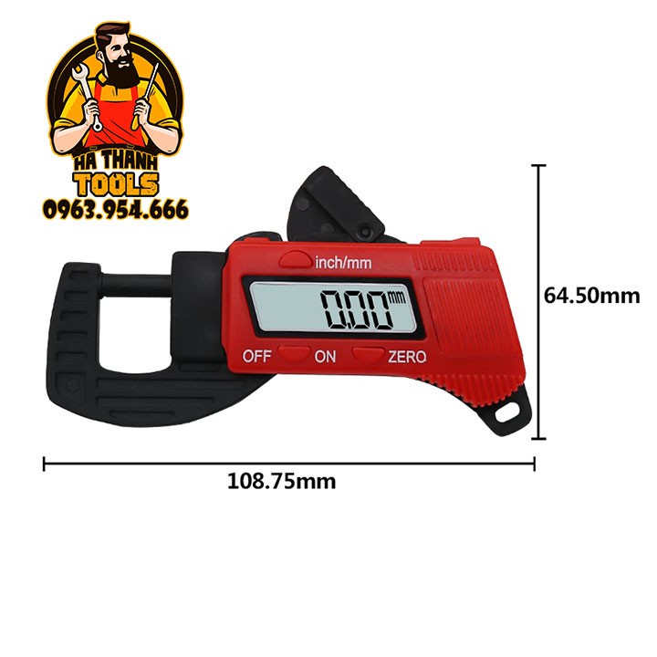 ĐỒNG HỒ ĐO ĐỘ DÀY ĐIỆN TỬ 0-13.5MM - THƯỚC PANME ĐIỆN TỬ