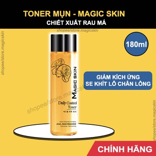 Nước hoa hồng magic skin dành cho da mụn | toner rau má magic skin