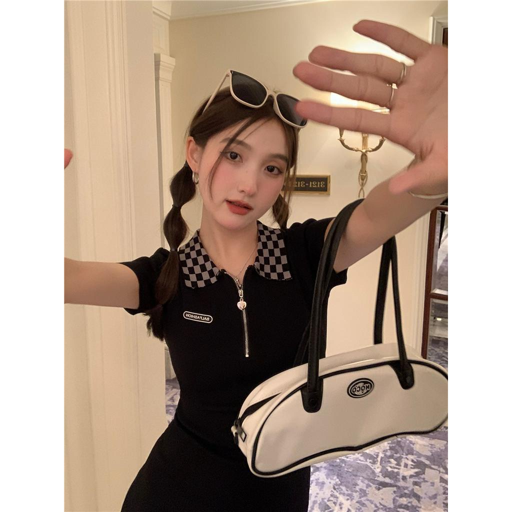 Đầm Tay Ngắn Thắt Nơ Lưng Phong Cách Mùa Hè 52819