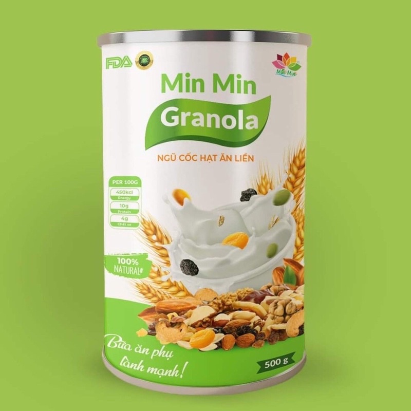 Ngũ Cốc Hạt Ăn Liền - ngũ cốc GRANOLA Min Min