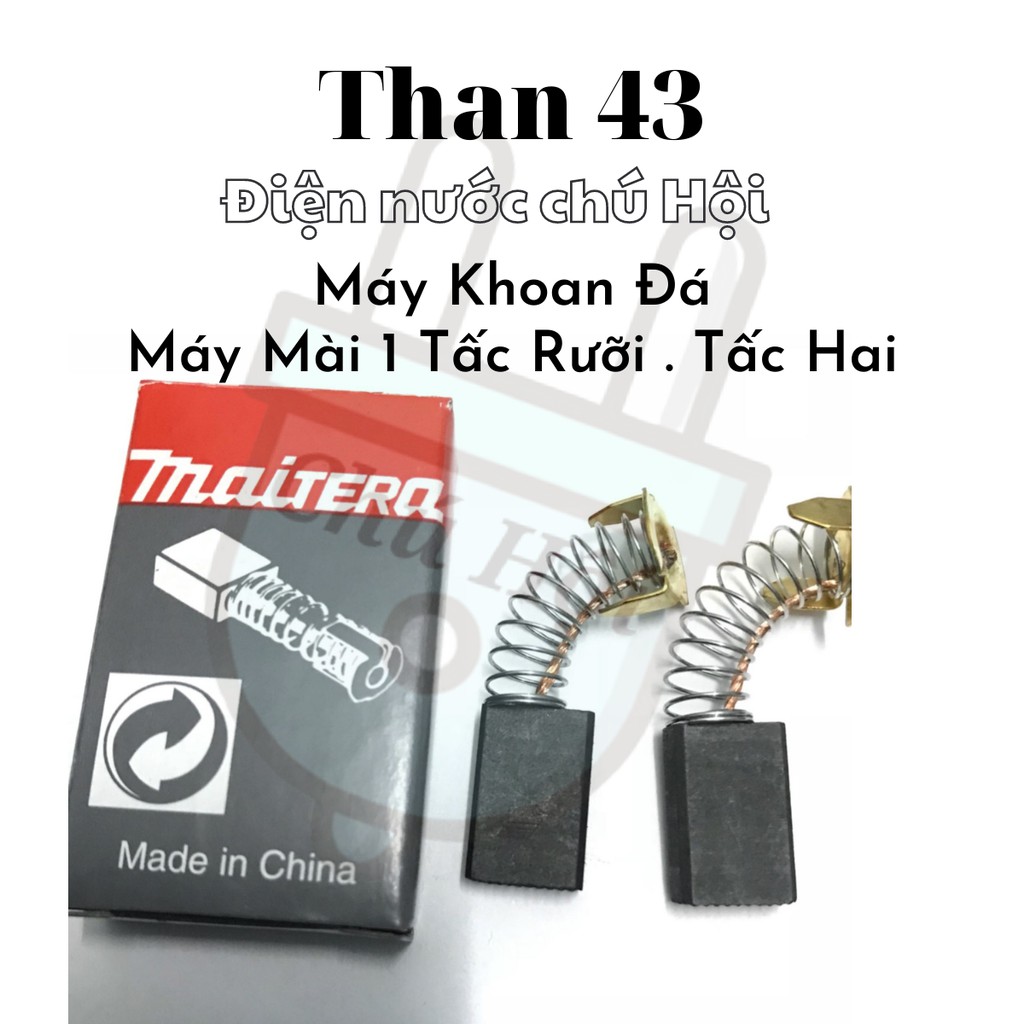 Chổi Than CARBON Máy Khoan , Cắt , Mài , Đục , Bào , Chà Nhám Maitera Điện Nước Chú Hội