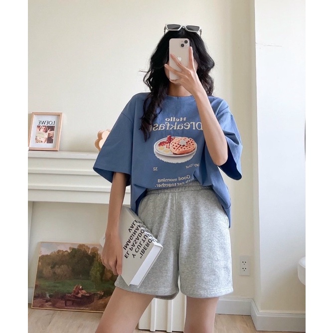 Quần short nữ zara form rộng nỉ da cá xịn sò