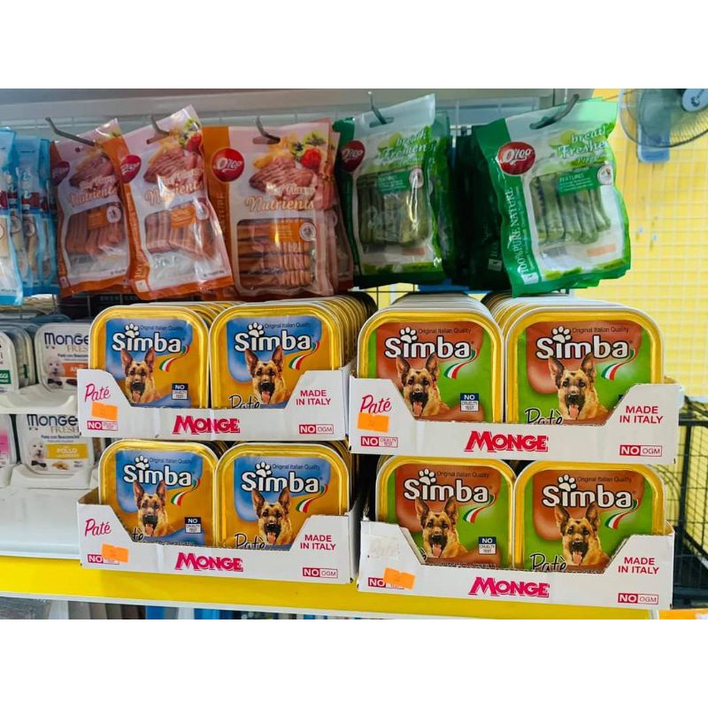Pate cho chó SIMBA vị gà và gan 150gr xuất xứ Ý