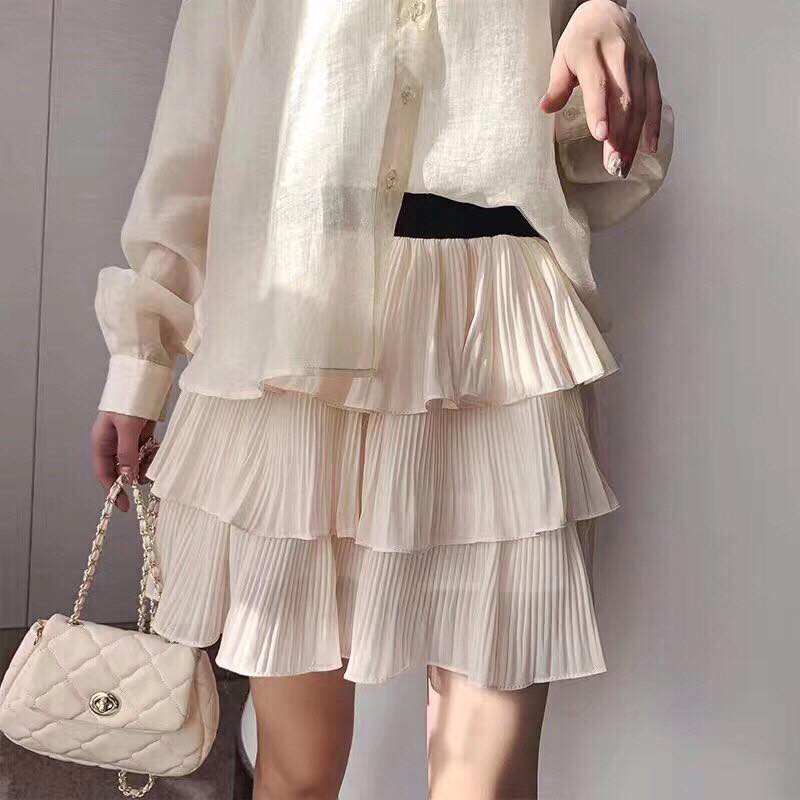 Chân Váy 3 Tầng Cạp Chun Quảng Châu_Xưởng May Quang Anh