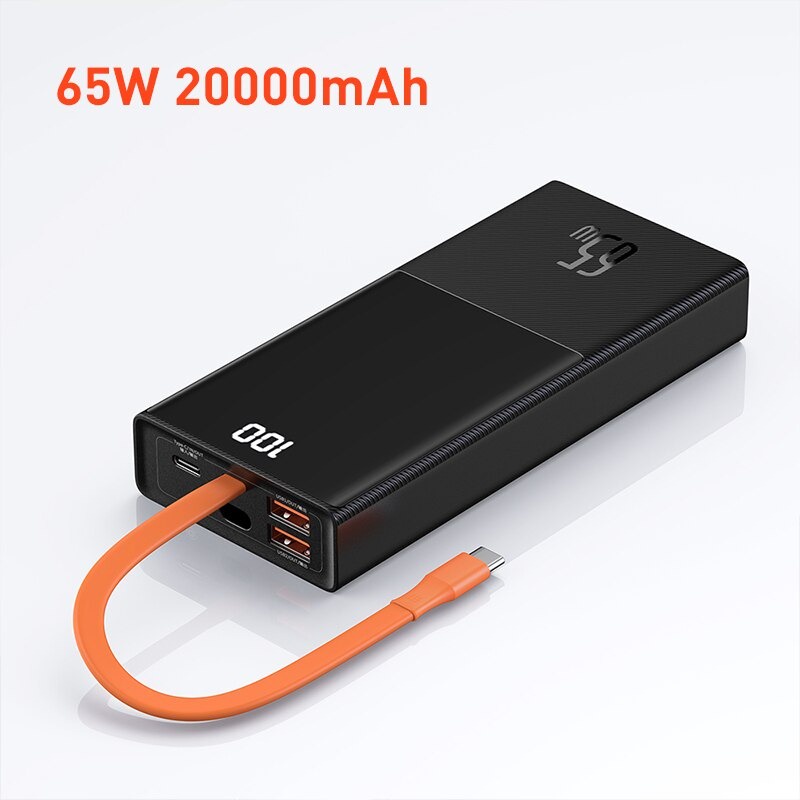 Pin Sạc Dự Phòng Baseus Elf Digital Display Fast Charging Power Bank Công Suất Cao 65w 20000 mAh - Toplink