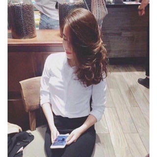Sơ mi trắng công sở ko nhăn cho nữ