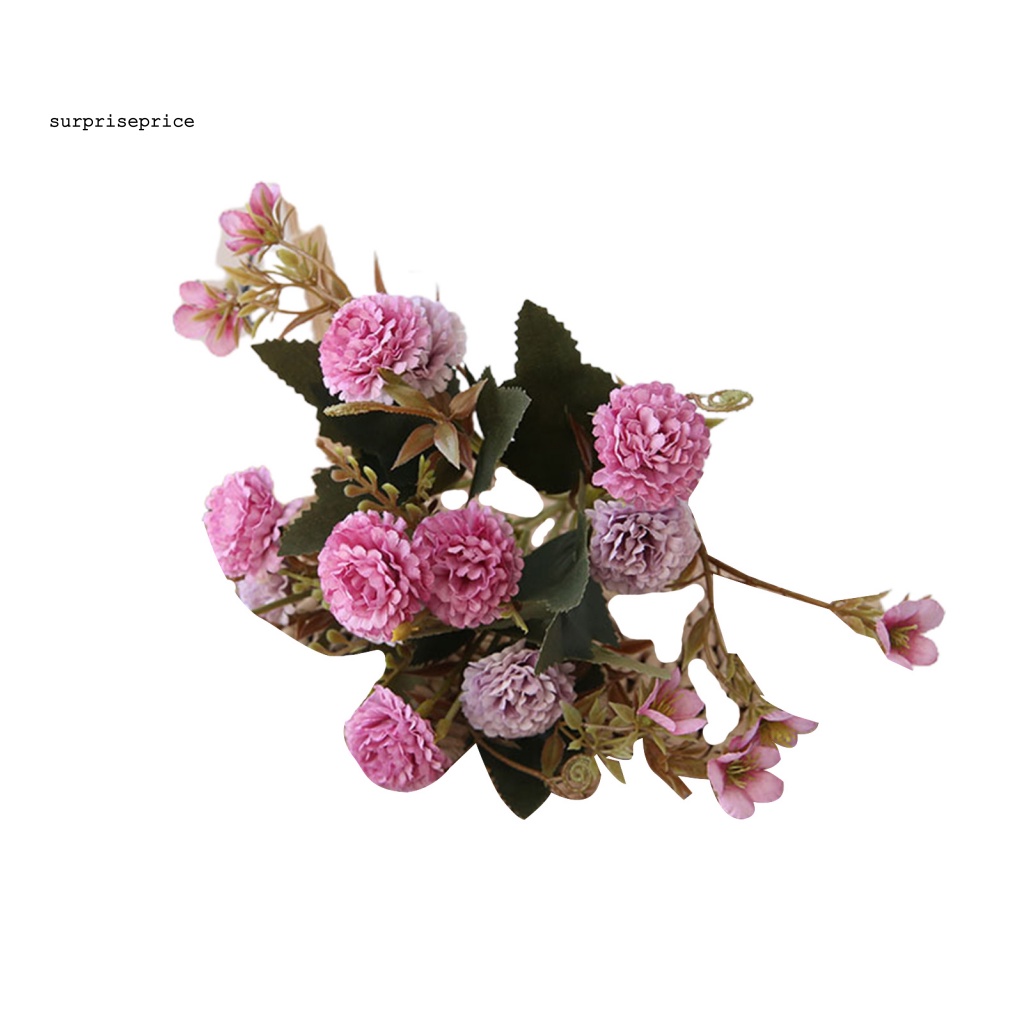 Bó Hoa Cẩm Chướng Nhân Tạo Bằng Lụa Trong Suốt Cho Trang Trí Nhà Ở