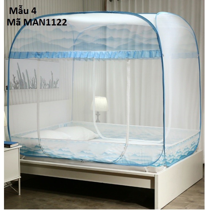 MAN1122 -Mùng, màn chụp chống muỗi đỉnh vuông tự bung 3 cửa - Thời Trang Dương
