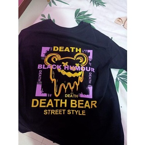 Áo thun tay ngắn dáng rộng in hình hoạt hình dành cho nam nữ cỡ M-5XL