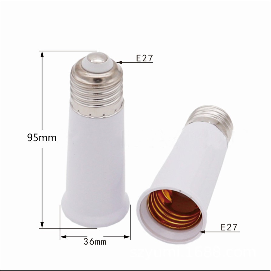 Đầu nối dài đui xoáy E27 | BigBuy360 - bigbuy360.vn