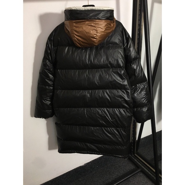 Áo khoác phao dáng dài thời trang 2 mặt thương hiệu Moncler cao cấp