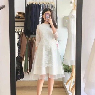 Váy trắng cách tân