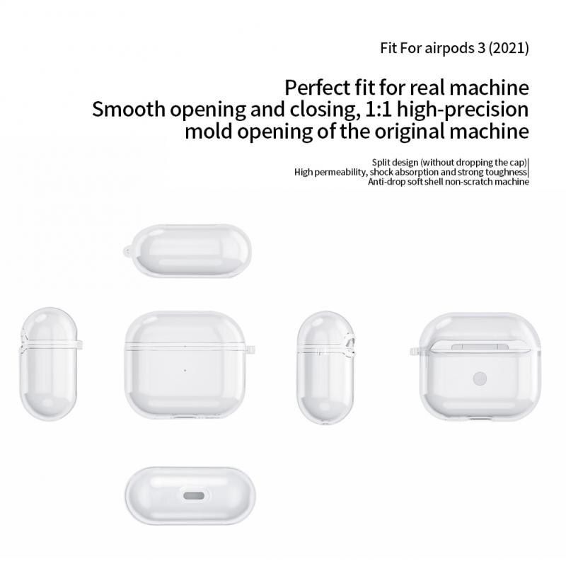 Vỏ bảo vệ hộp sạc tai nghe cứng cáp cho  Airpods 3 Pro 2/1