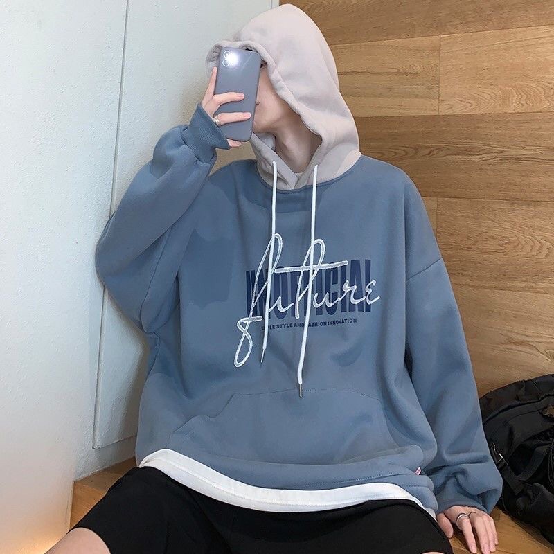 Áo Hoodie Nam Nữ Unisex - Nỉ Bông Cao Cấp Phối 2 Màu